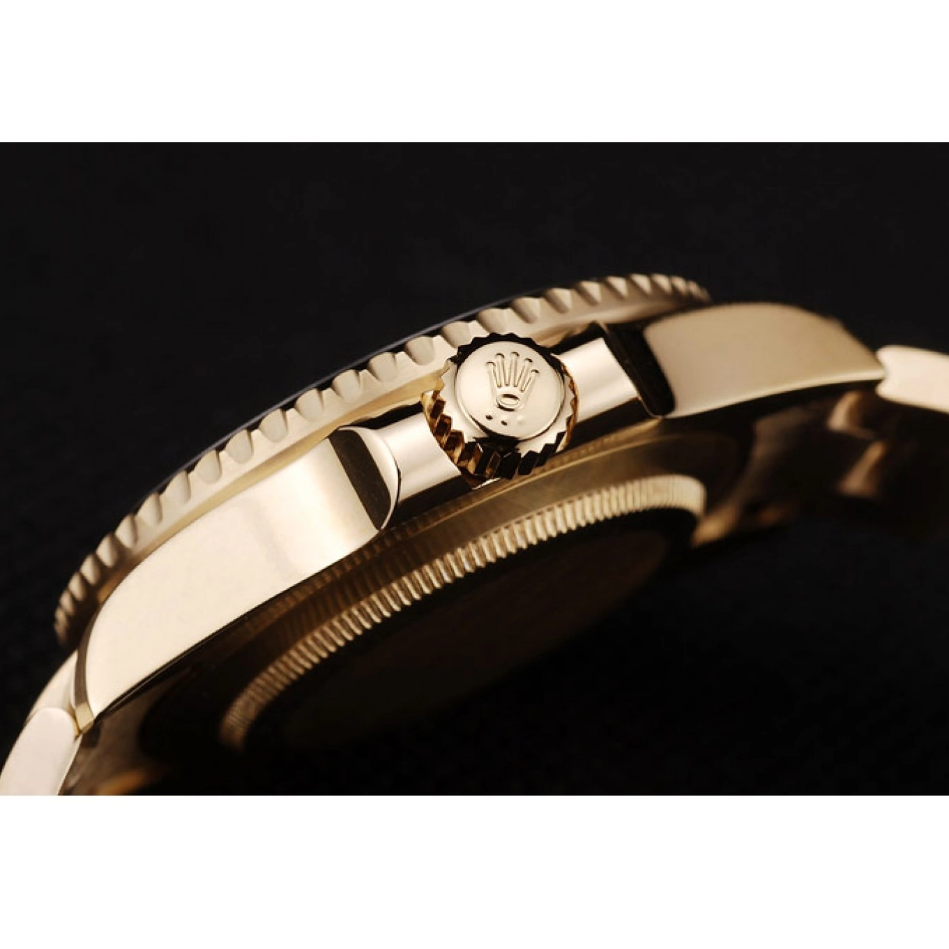 Good copy rolex watches 98231 Black Dial Rolex Bezel Submariner Black Ceramic 0709